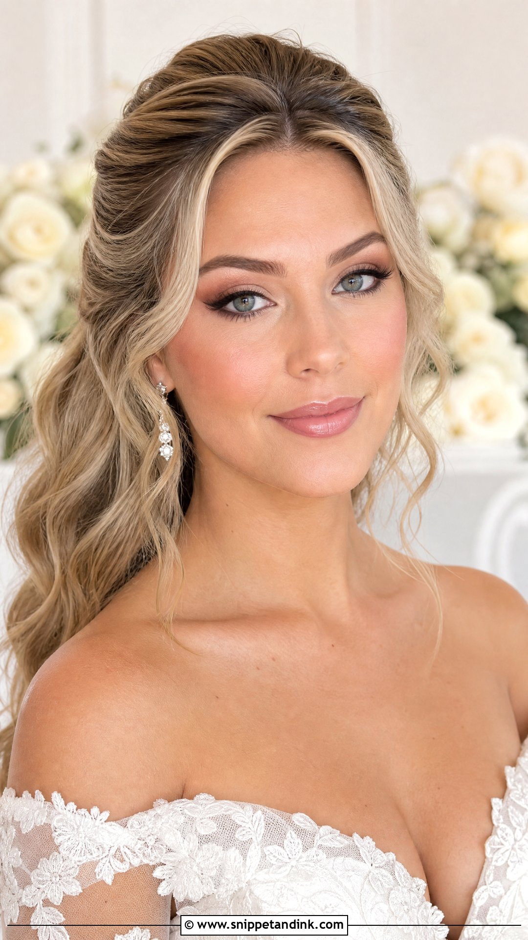Soft Wing Smokey Bridal Makeup - Snippet and Ink - 20 Smokey Bridal Makeup Ideas