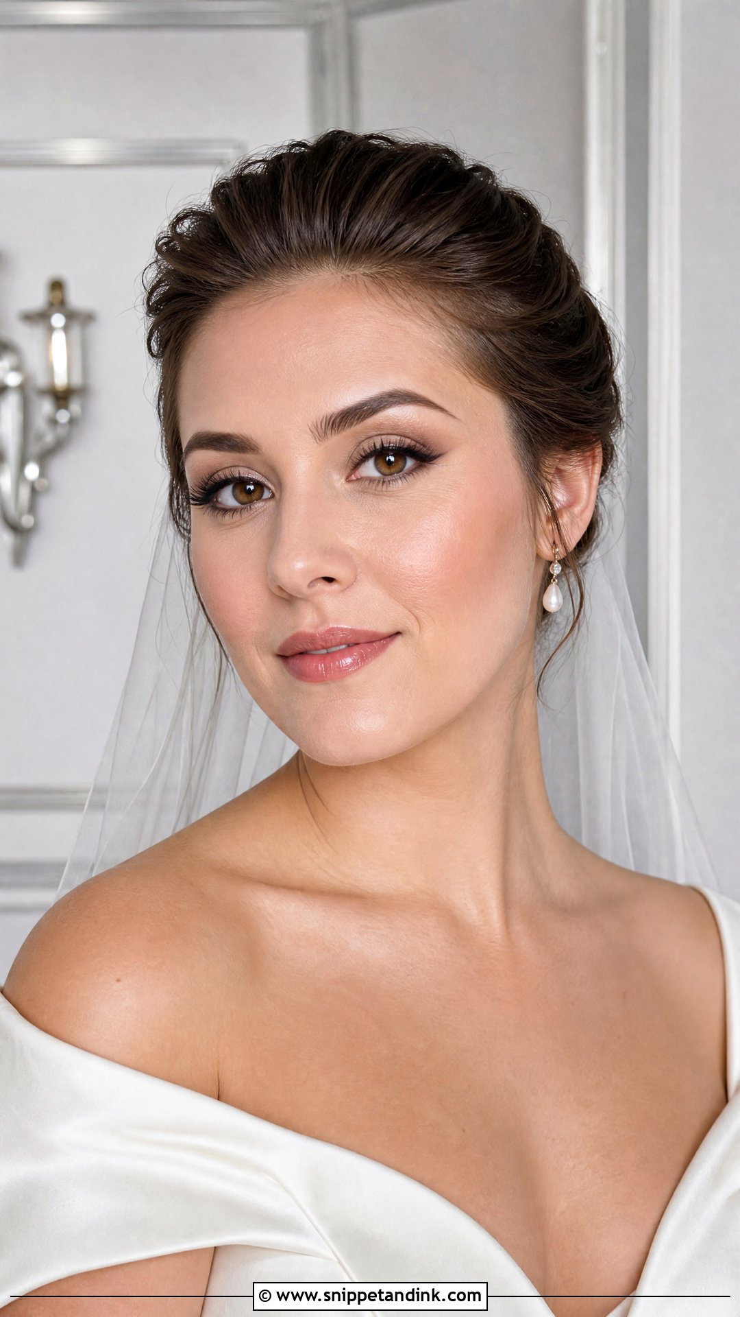 Soft Winged Liner Wedding Makeup For Brown Eyes - Snippet and Ink - 30 Natural Wedding Makeup for Brown Eyes