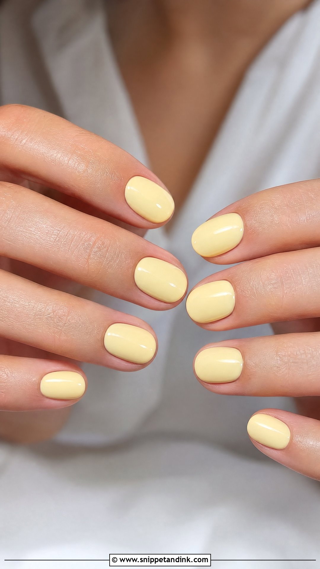 Soft Yellow Pastel Nails - Snippet and Ink - 25 Wedding Guest Nail Inspo Ideas