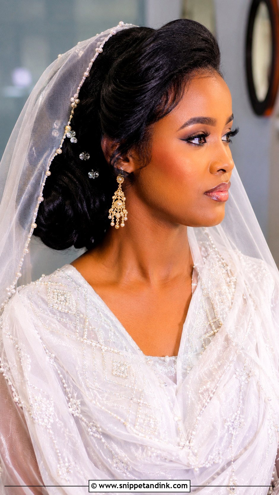 Somali Bridal Veil Hairstyle - Snippet and Ink - 15 Somali Wedding Hairstyles