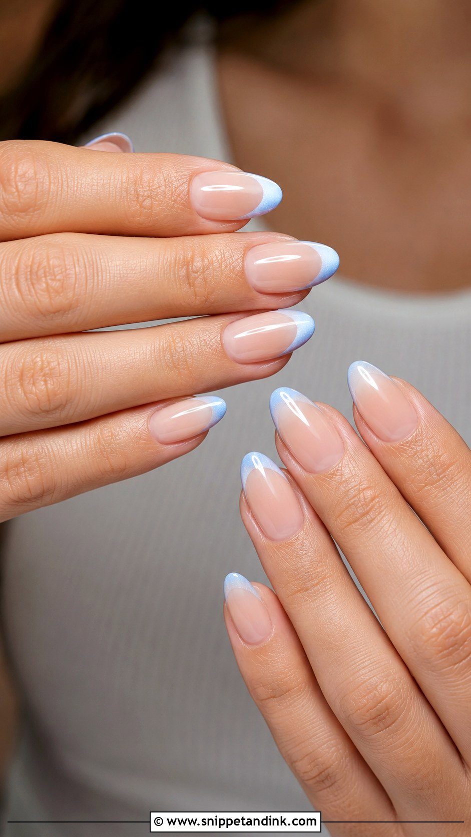 Something Blue Bridal Dip Nails - Snippet and Ink - 20 Bridal Dip Nails