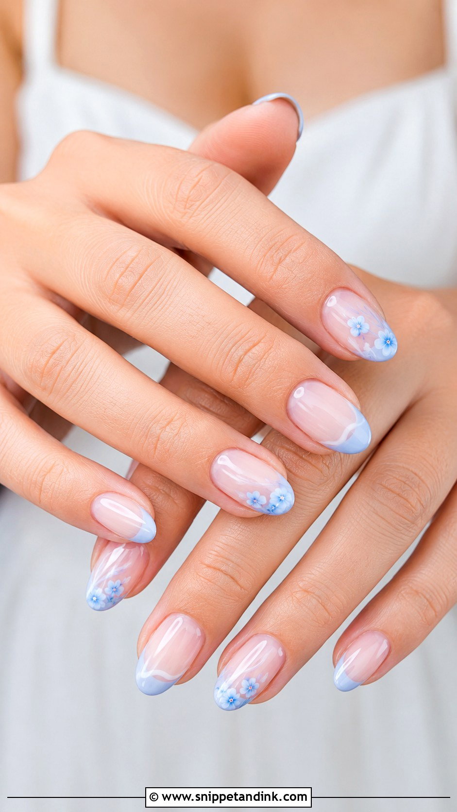 Something Blue Bridal Nail Extensions - Snippet and Ink - 20 Bridal Nail Extensions Brides Ideas