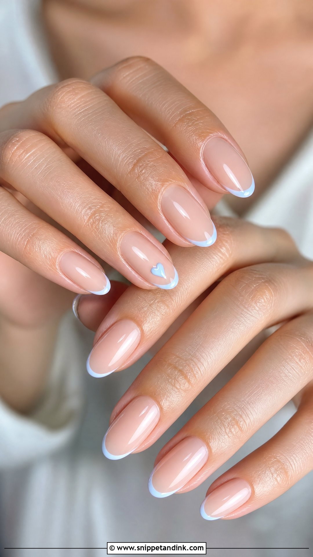 Something Blue Bridal Nails - Snippet and Ink - 25 Bridal Wedding Day Nails for Bride