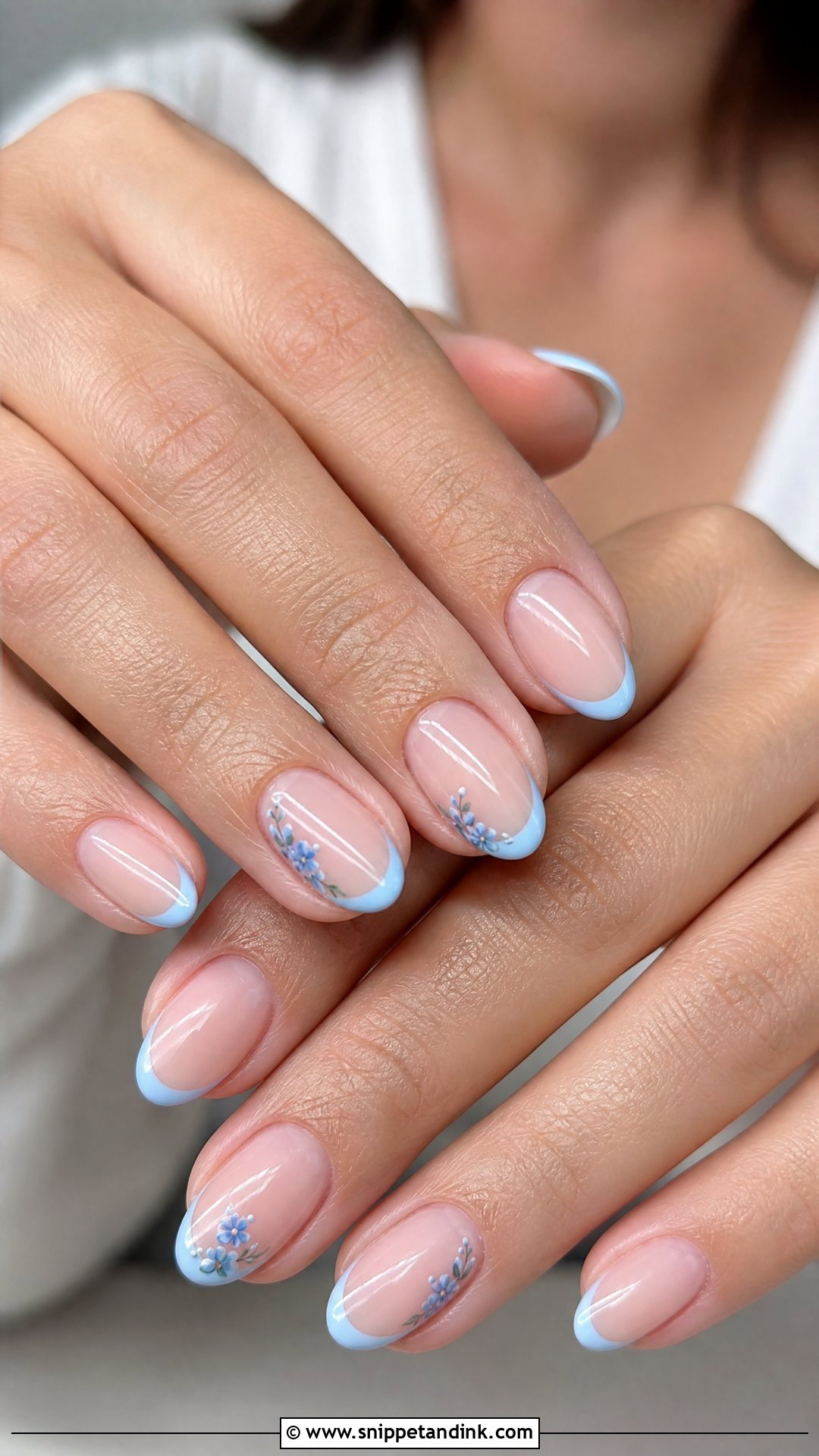 Something Blue Bridal Nails - Snippet and Ink - 25 Bridal Nail Art Designs