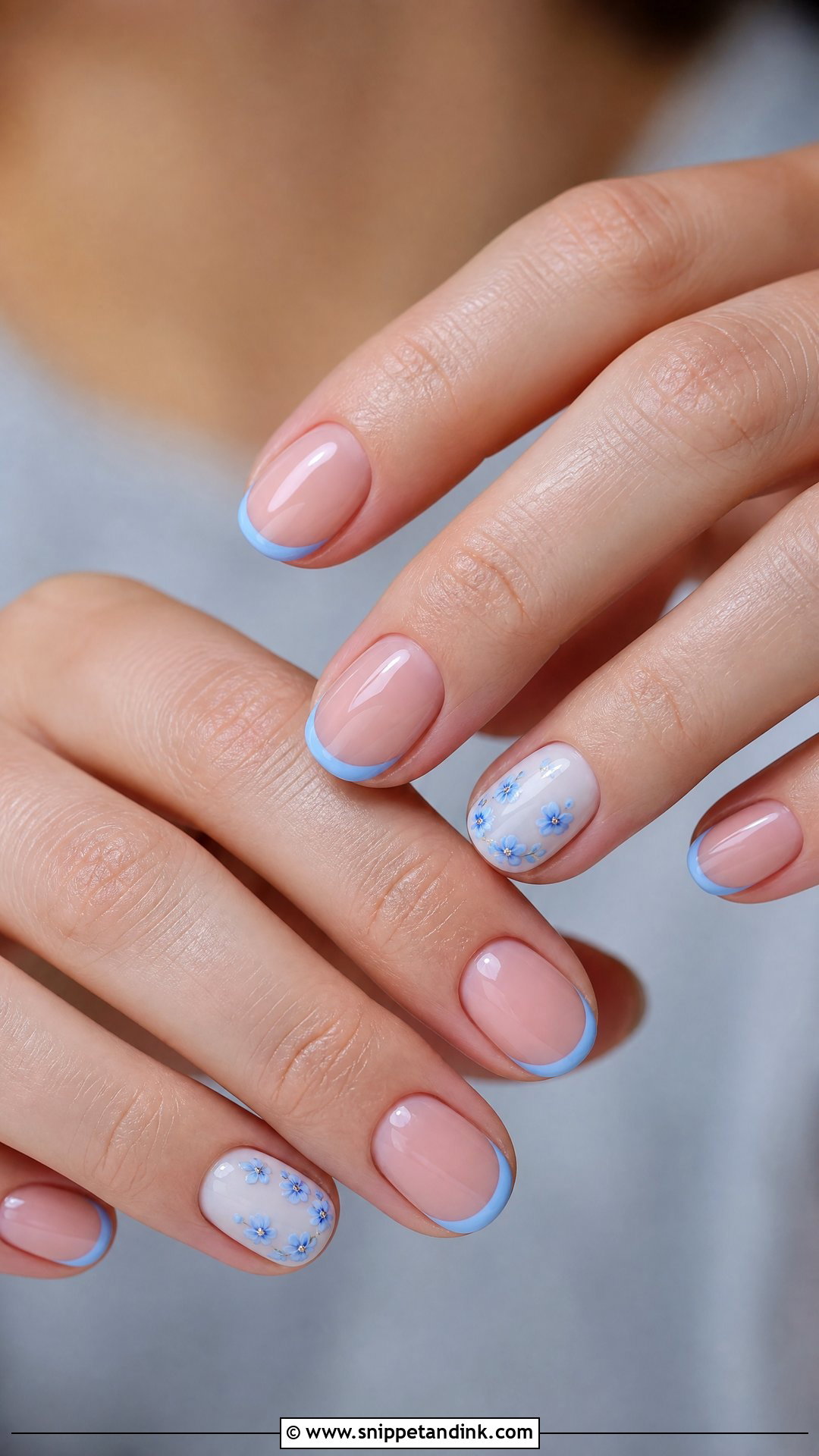 Something Blue Bridal Nails - Snippet and Ink - 25 Bridal Nails 2025
