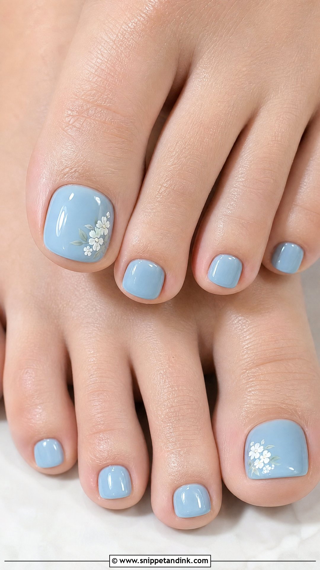 Something Blue Bridal Toe Nails - Snippet and Ink - 25 Bridal Toe Nails Wedding