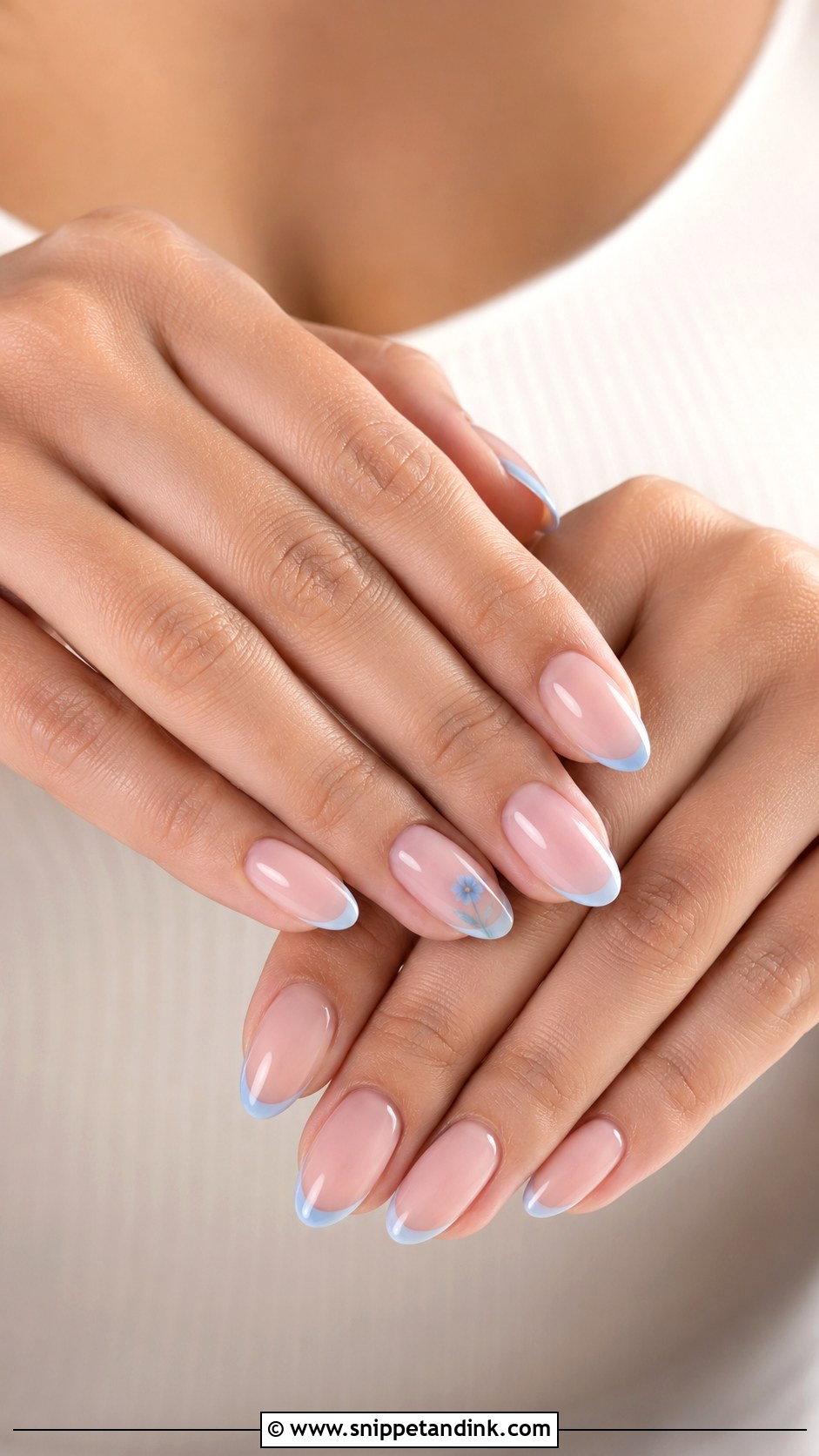 Something Blue Bride Nails - Snippet and Ink - 30 Elegant Bride Nails Wedding