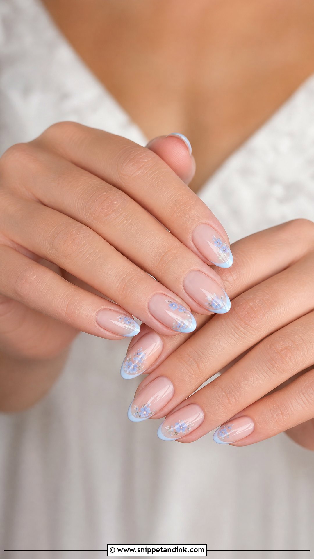 Something Blue Bride Wedding Nails - Snippet and Ink - 25 Nail Designs for the Bride Wedding