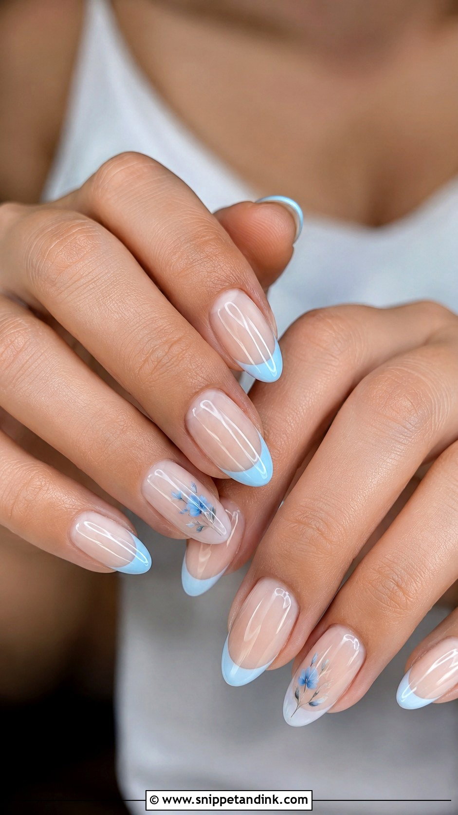 Something Blue Wedding Nails - Snippet and Ink - 20 Nails Art for Wedding