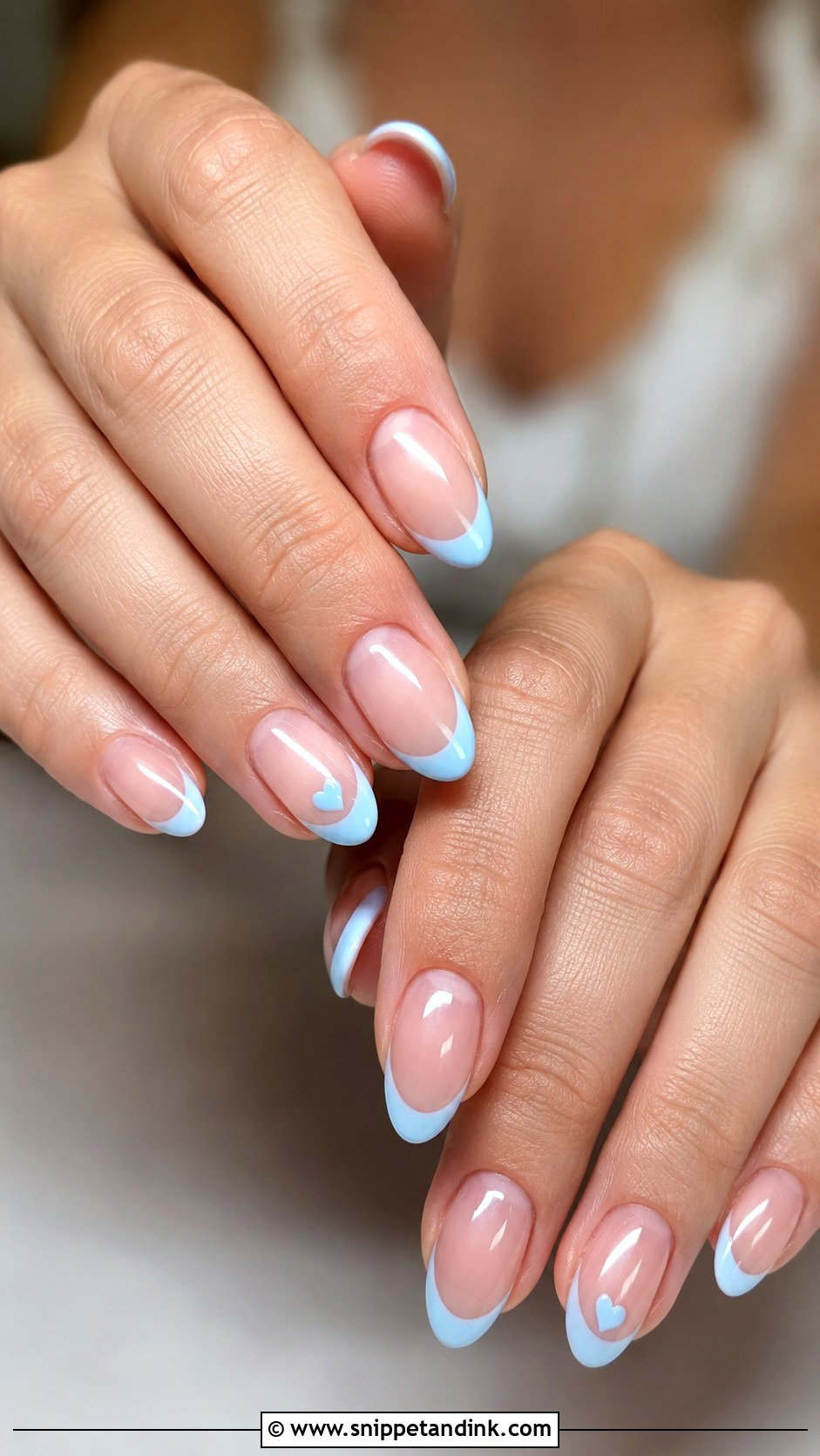 Something Blue Wedding Nails - Snippet and Ink - 20 Wedding Nail Ideas 2025
