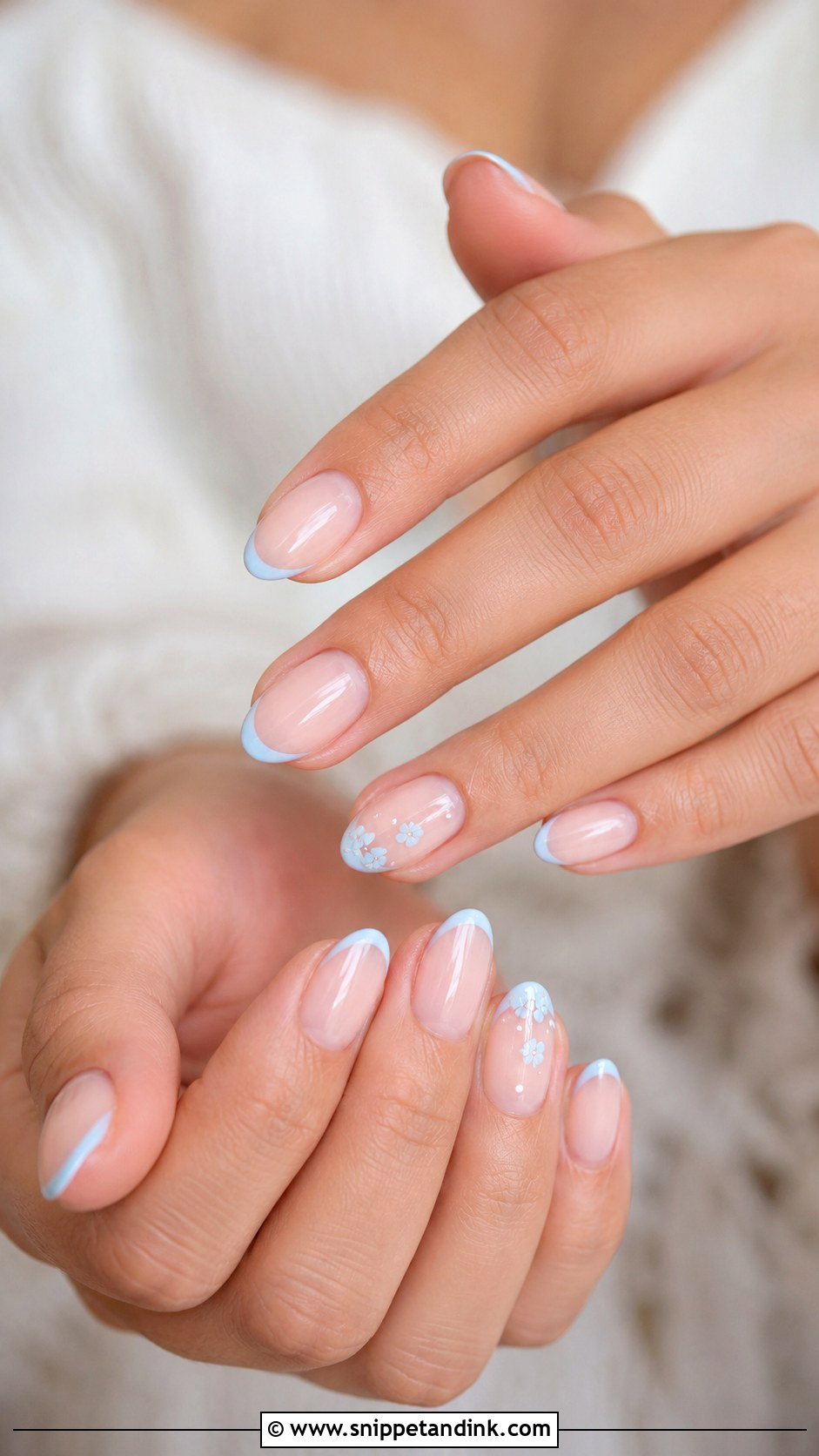 Something Blue Wedding Nails - Snippet and Ink - 20 Wedding Nails 2025 Bride