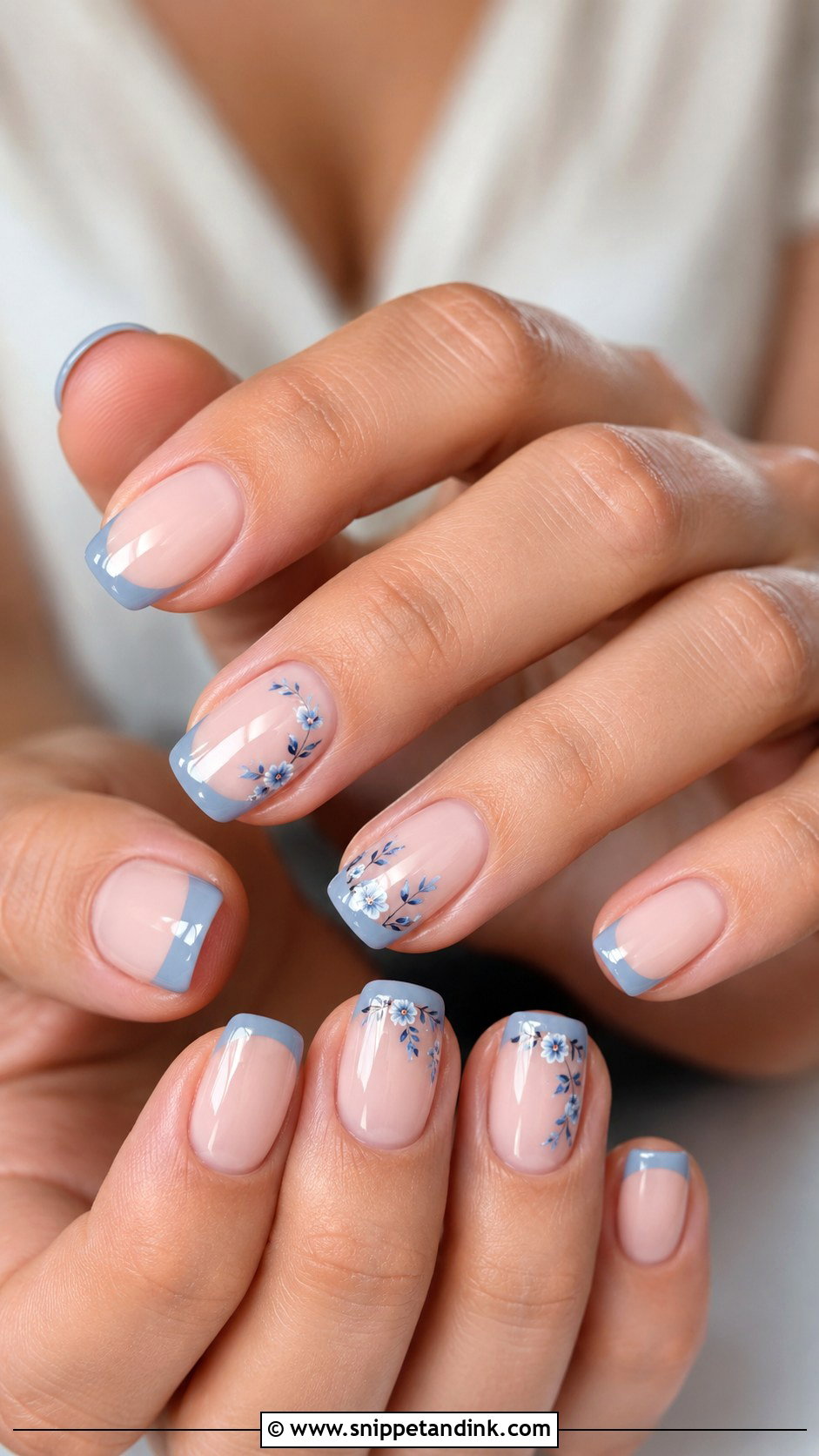 Something Blue Wedding Nails - Snippet and Ink - 20 Colorful Wedding Nails