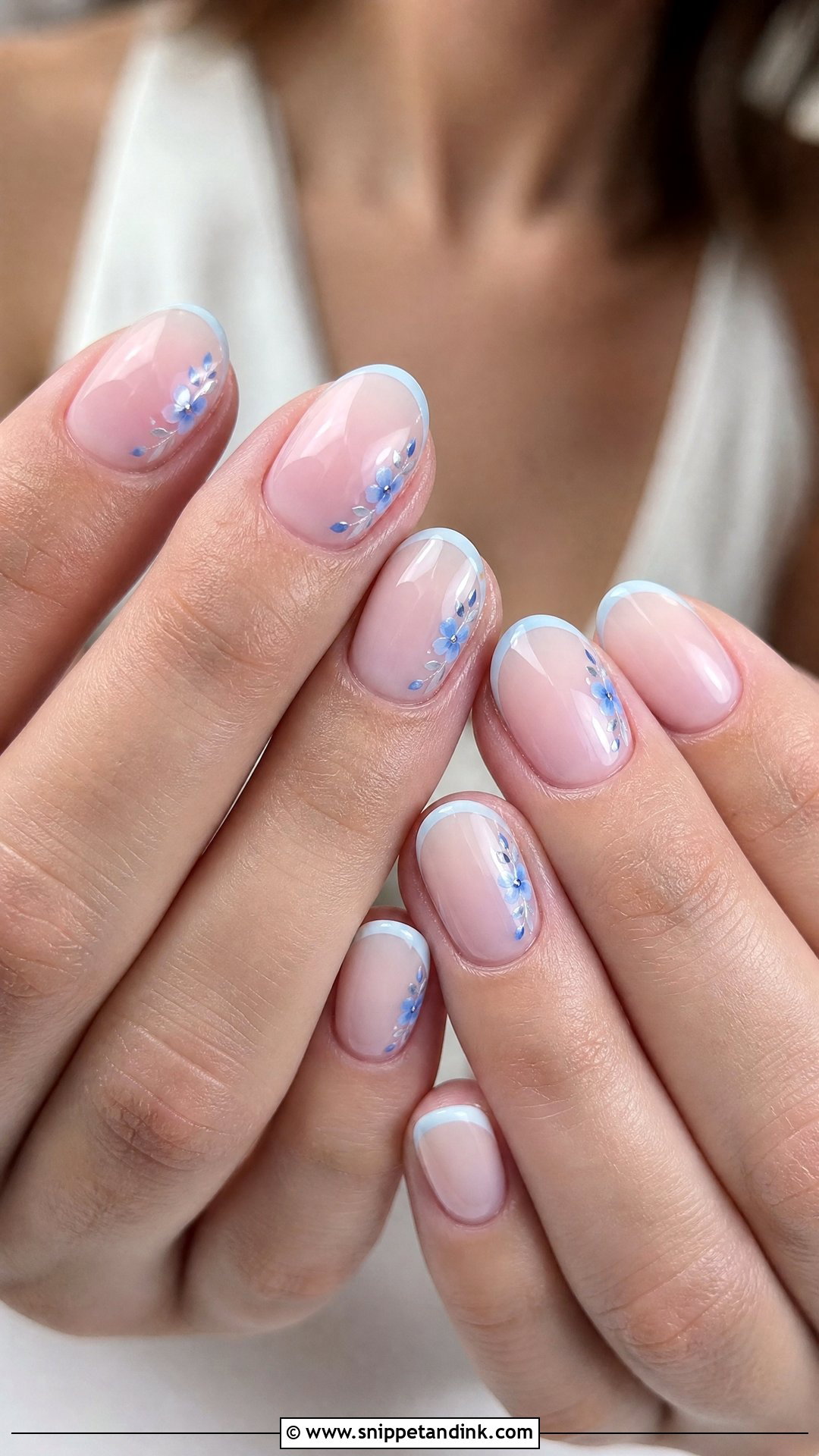 Something Blue Wedding Nails - Snippet and Ink - 25 Nails Design for Wedding