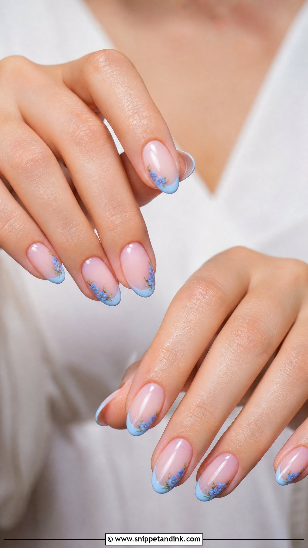 Something Blue Wedding Nails - Snippet and Ink - 25 Wedding Nail Designs for Bride