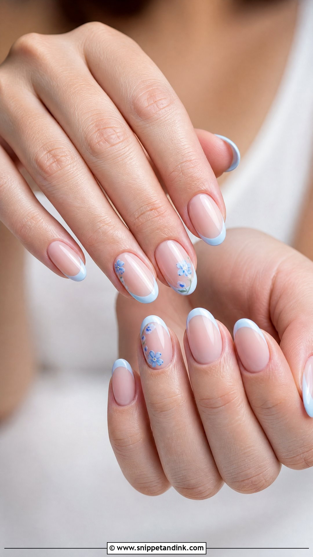 Something Blue Wedding Nails - Snippet and Ink - 35 Wedding Nails
