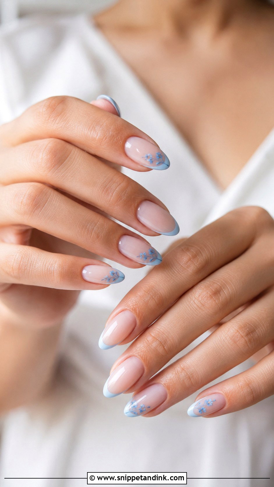 Something Blue Wedding Nails - Snippet and Ink - 20 Nail Idea for Wedding Ideas