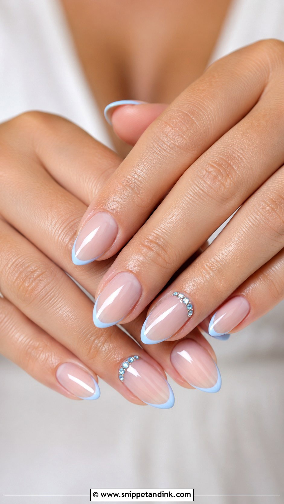 Something Blue Wedding Ring Nails - Snippet and Ink - 20 Wedding Ring Nails