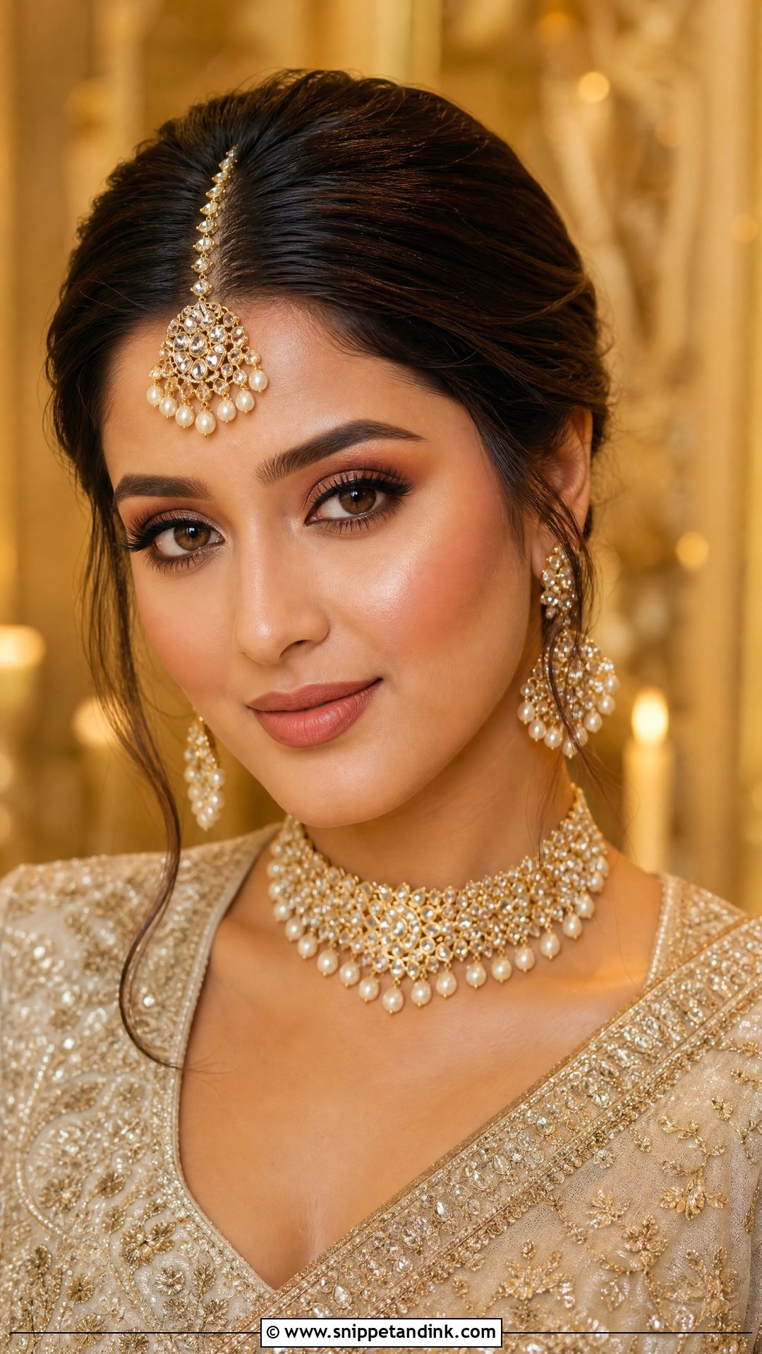 South Asian Natural Bridal Makeup - Snippet and Ink - 20 Natural Asian Bridal Makeup Ideas