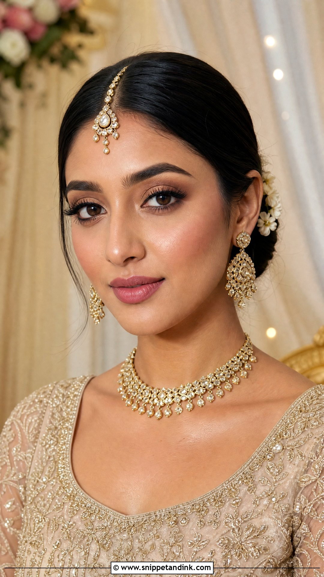 South Asian Soft Glam Bridal Makeup - Snippet and Ink - 20 Asian Bride Makeup Ideas