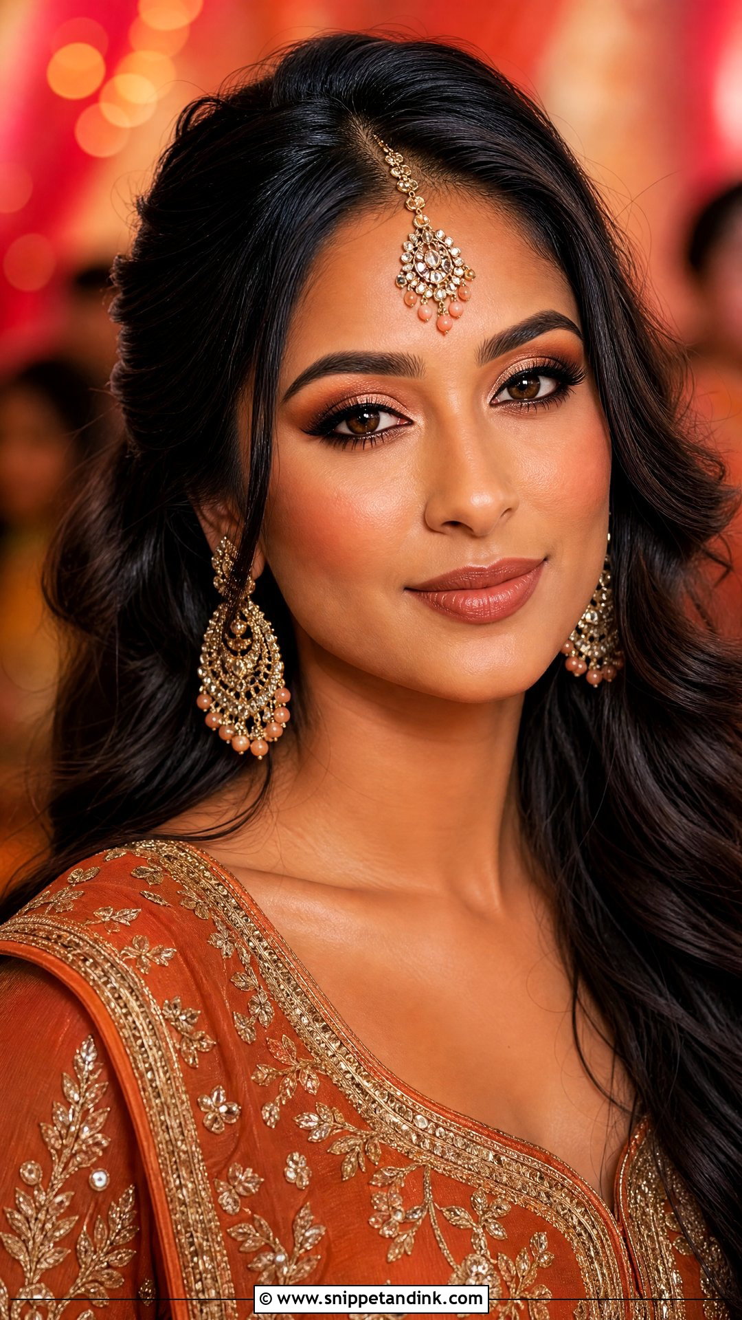South Asian Wedding Makeup With Bronze Eyes - Snippet and Ink - 20 South Asian Wedding Makeup Ideas