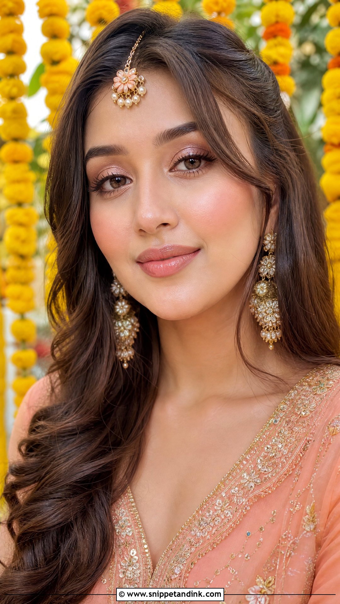 South Asian Wedding Makeup With Dewy Skin - Snippet and Ink - 20 South Asian Wedding Makeup Ideas