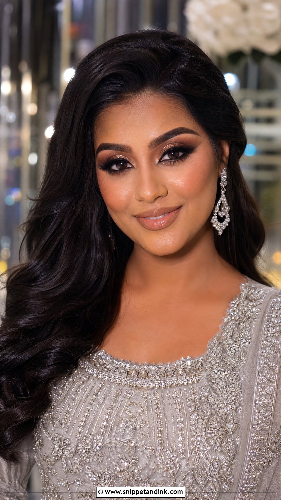 South Asian Wedding Makeup With Glam Reception Look - Snippet and Ink - 20 South Asian Wedding Makeup Ideas