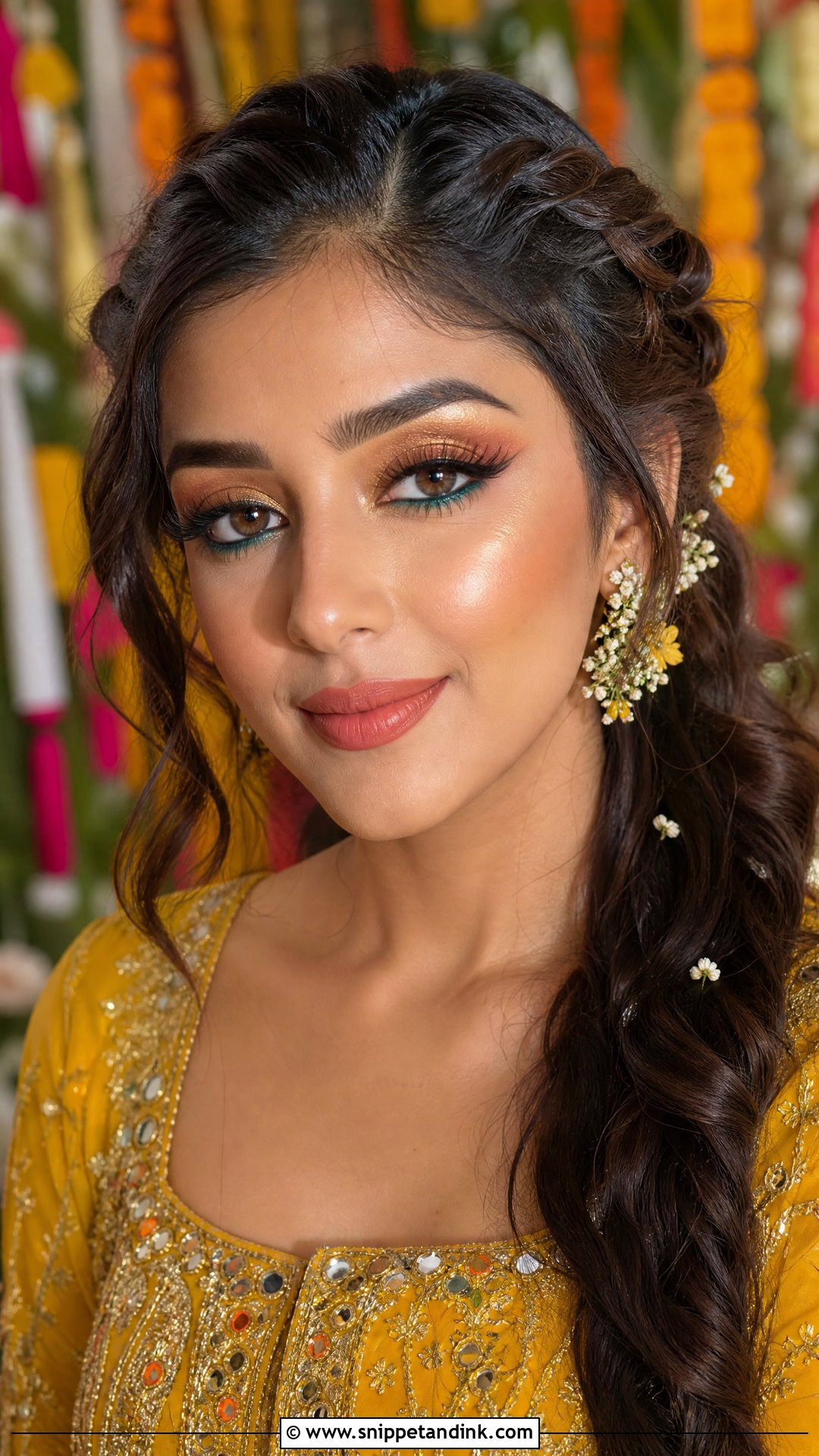 South Asian Wedding Makeup With Mehndi Look - Snippet and Ink - 20 South Asian Wedding Makeup Ideas
