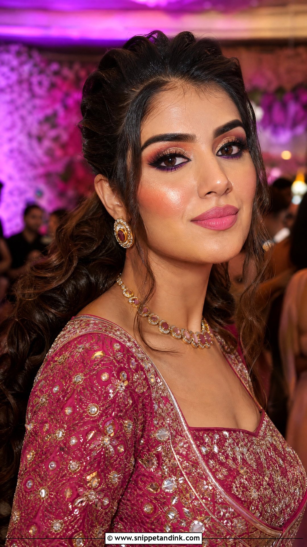 South Asian Wedding Makeup With Sangeet Look - Snippet and Ink - 20 South Asian Wedding Makeup Ideas
