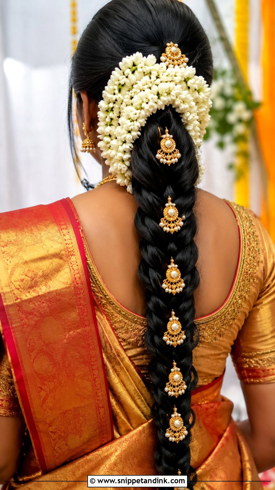 South Indian Braid With Flowers - Snippet and Ink - 25 Hairstyles for Marriage Function