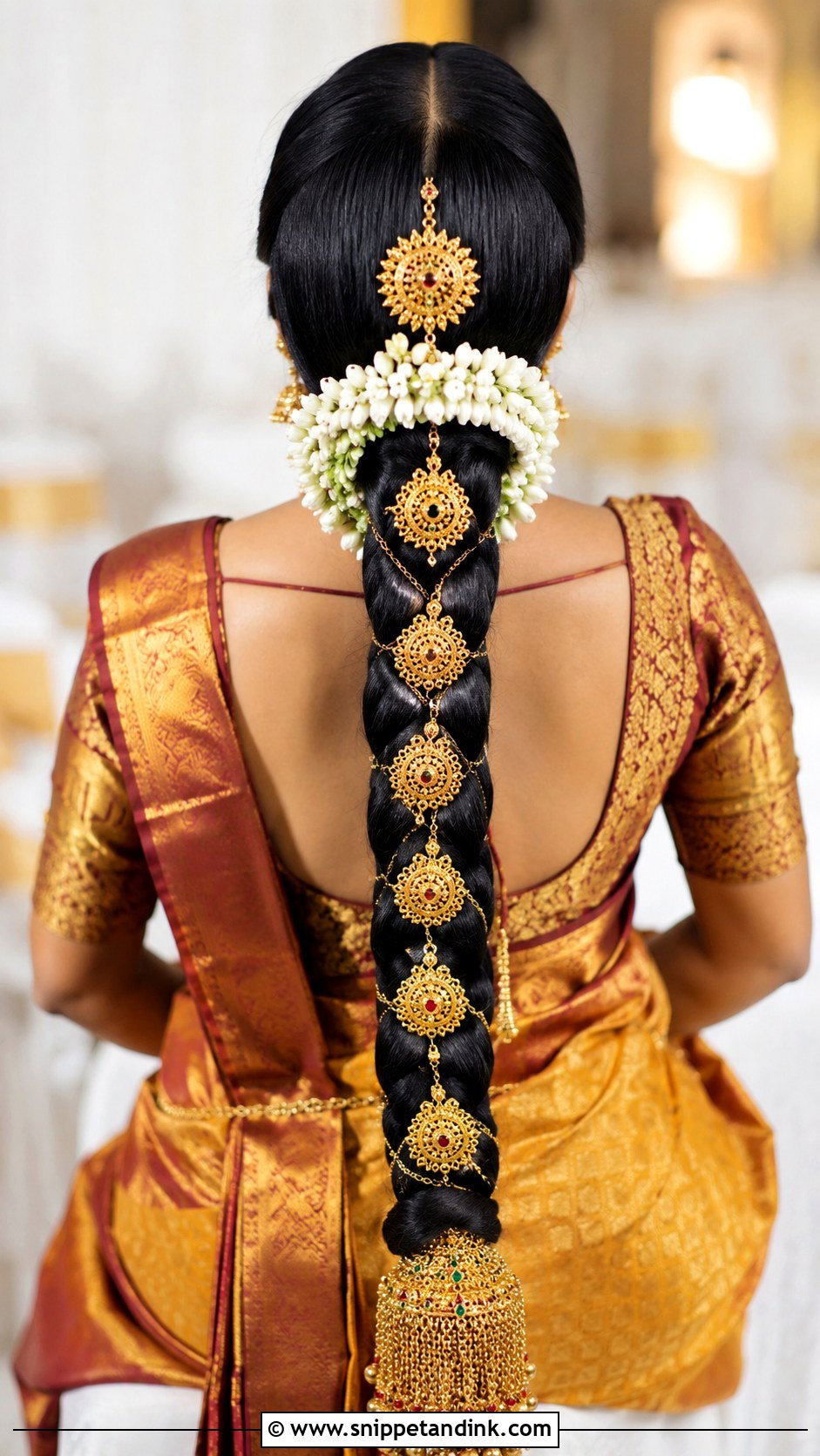 South Indian Bridal Braid - Snippet and Ink - 15 Indian Wedding Braid Hairstyles