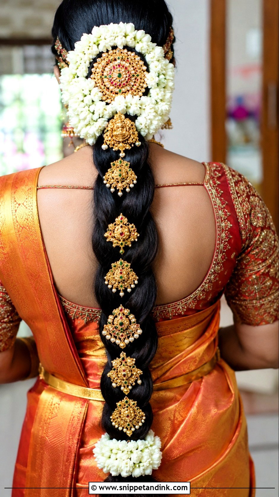 South Indian Bridal Braid - Snippet and Ink - 15 Indian Wedding Bridal Hair Ideas