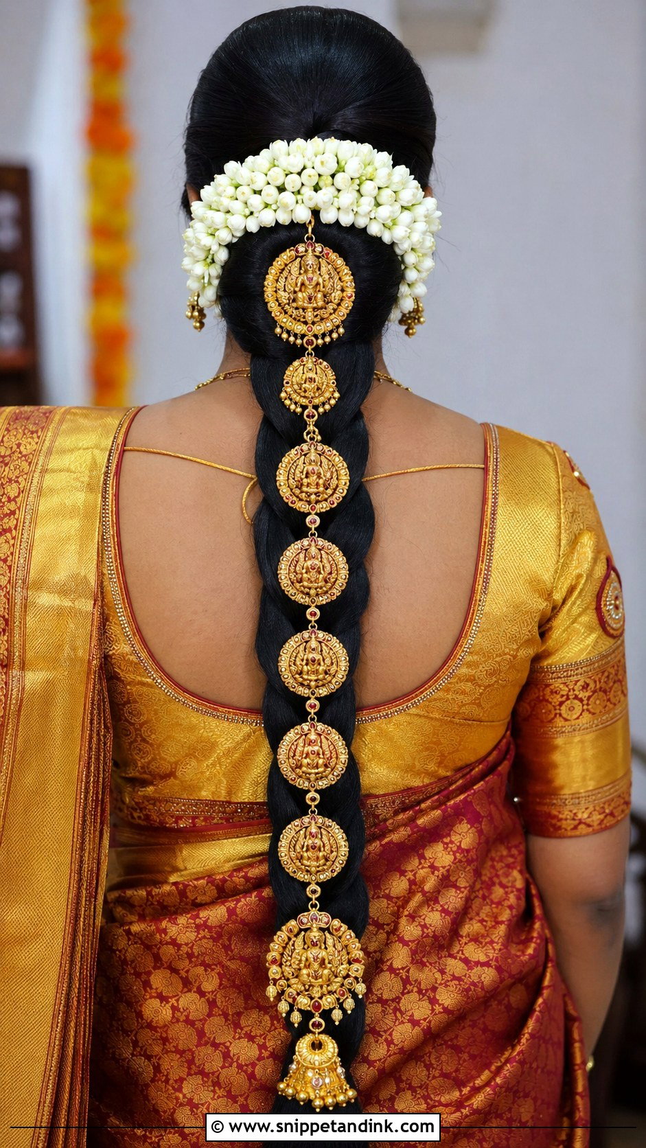 South Indian Bridal Braid - Snippet and Ink - 20 Indian Bride Braid Hairstyle Ideas