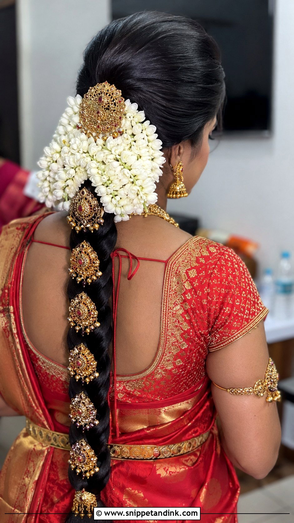 South Indian Bridal Braid - Snippet and Ink - 25 Indian Marriage Hairstyle Ideas