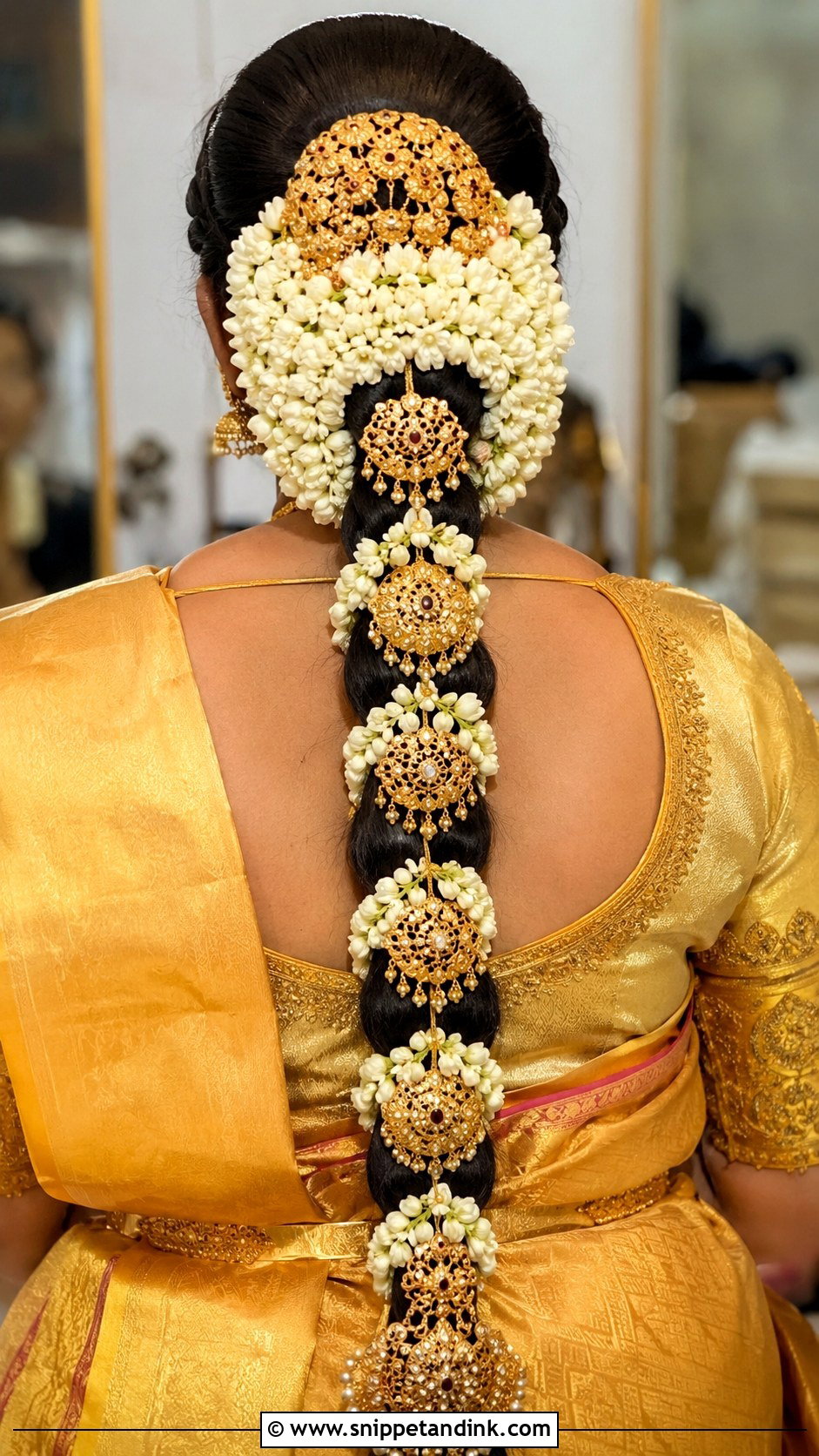 South Indian Bridal Braid - Snippet and Ink - 30 Indian Hairstyles for Weddings