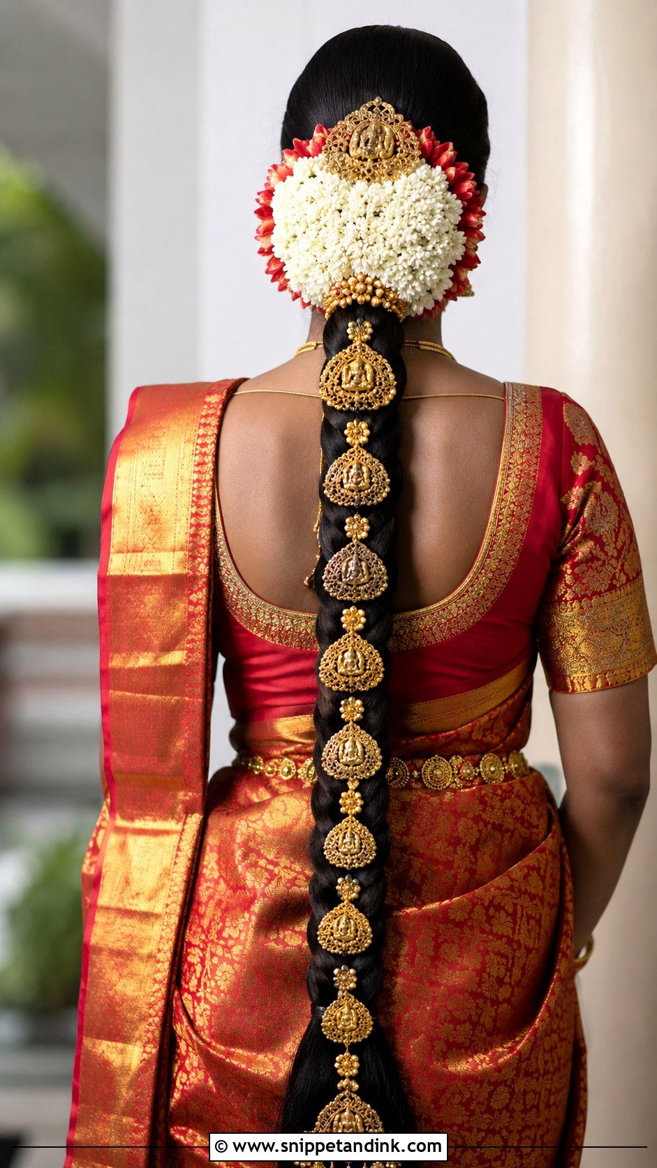 South Indian Bridal Braid - Snippet and Ink - 15 Indian Bride Hairstyle Ideas
