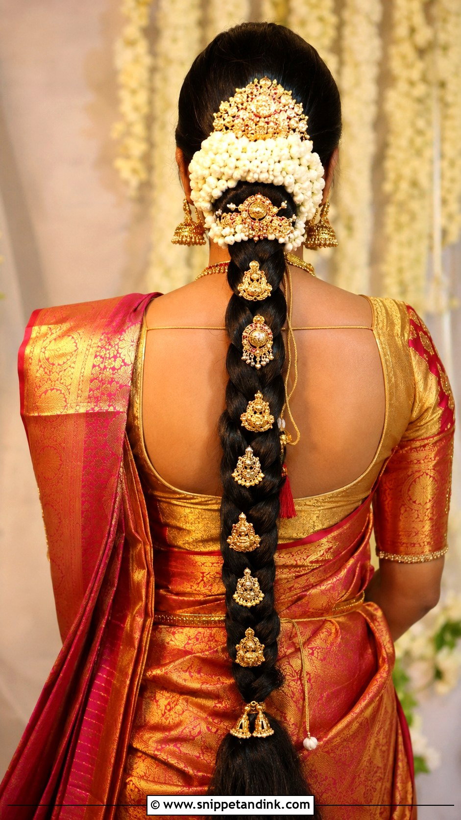 South Indian Bridal Braid - Snippet and Ink - 15 Indian Bride Wedding Hairstyles
