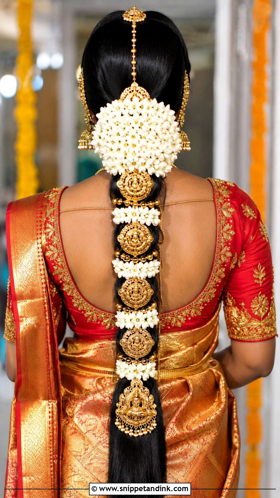 South Indian Bridal Braid - Snippet and Ink - 15 Indian Hairstyles for Women Wedding