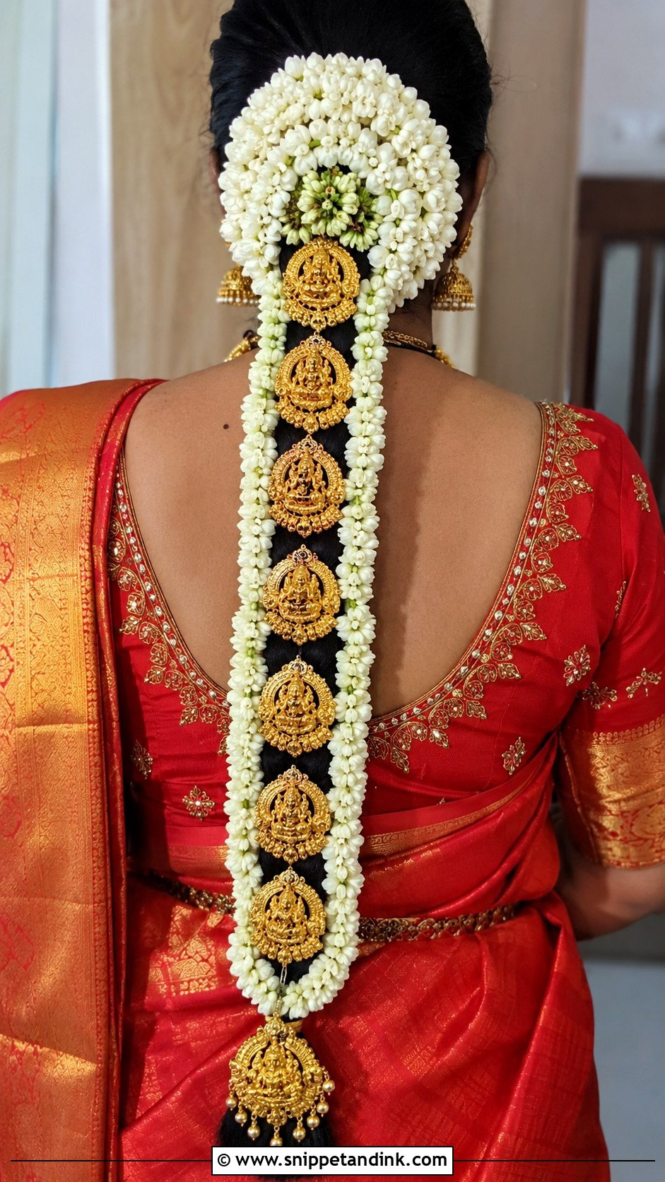 South Indian Bridal Braid With Gajra - Snippet and Ink - 20 Indian Braided Wedding Hairstyles