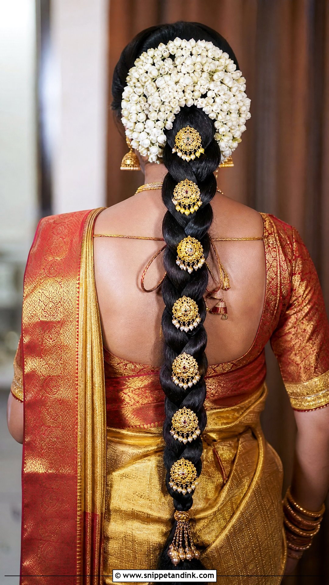 South Indian Bridal Braid With Jada - Snippet and Ink - 20 Desi Bridal Hairstyles