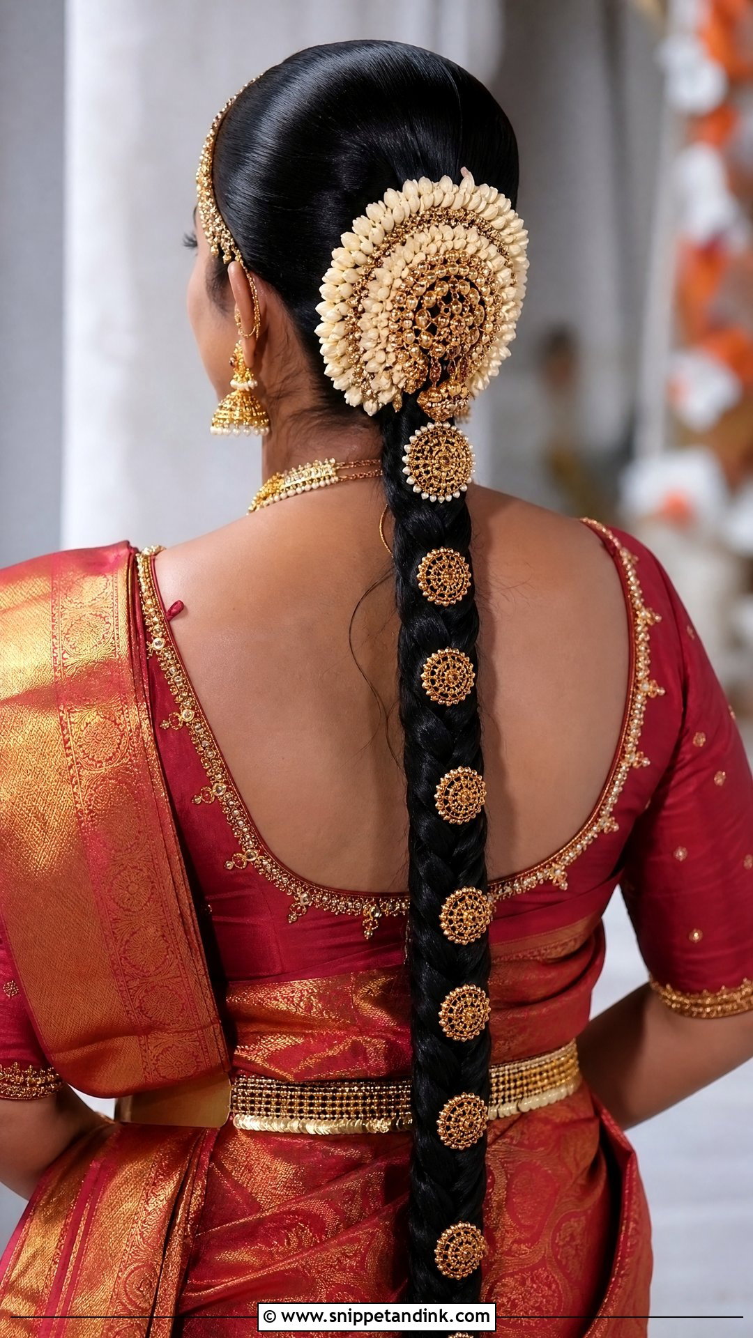 South Indian Bridal Braid With Jada - Snippet and Ink - 15 Hair Accessories Indian Wedding Ideas