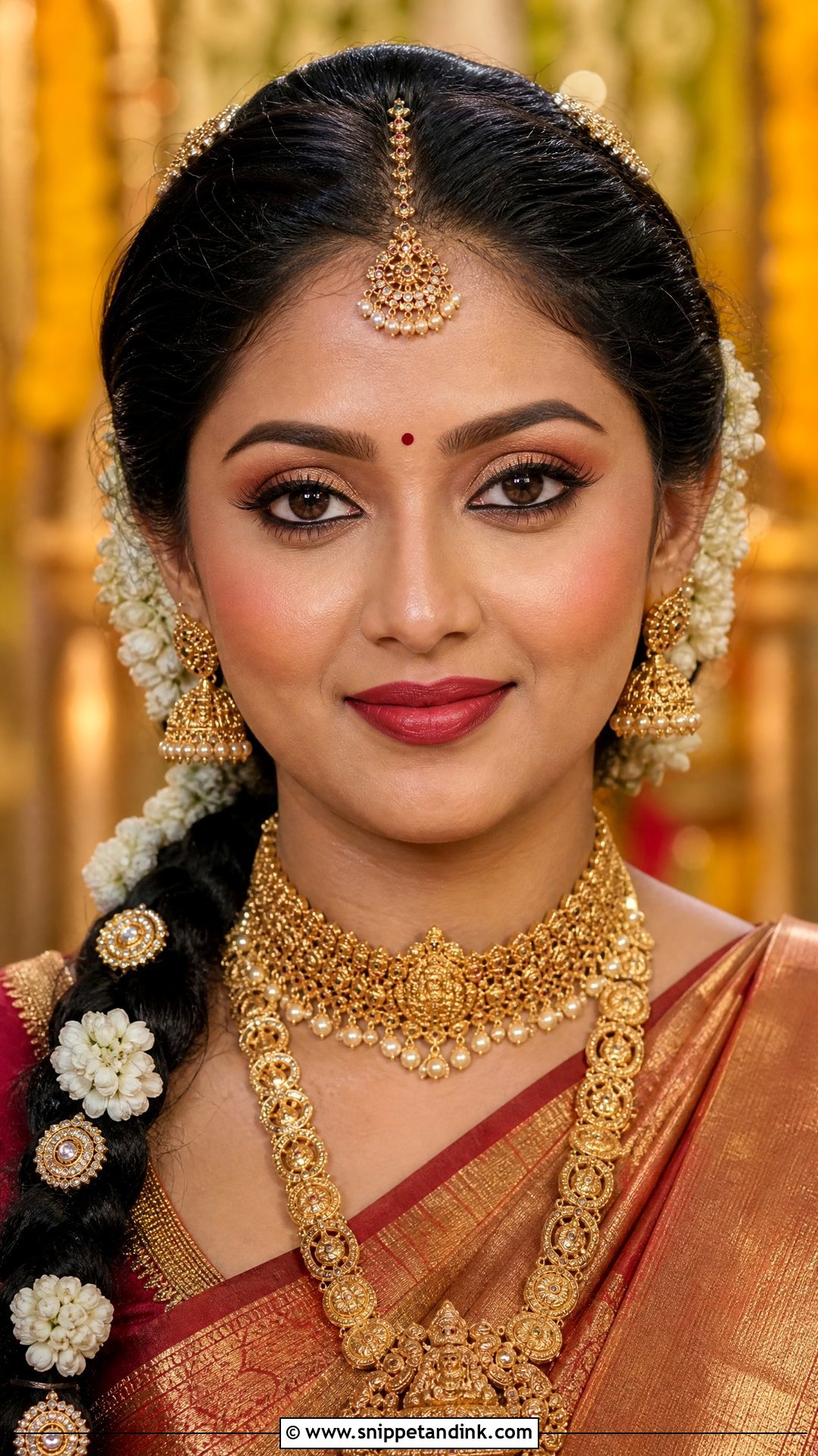 South Indian Bridal Makeup - Snippet and Ink - 20 Indian Wedding Bride Makeup Looks