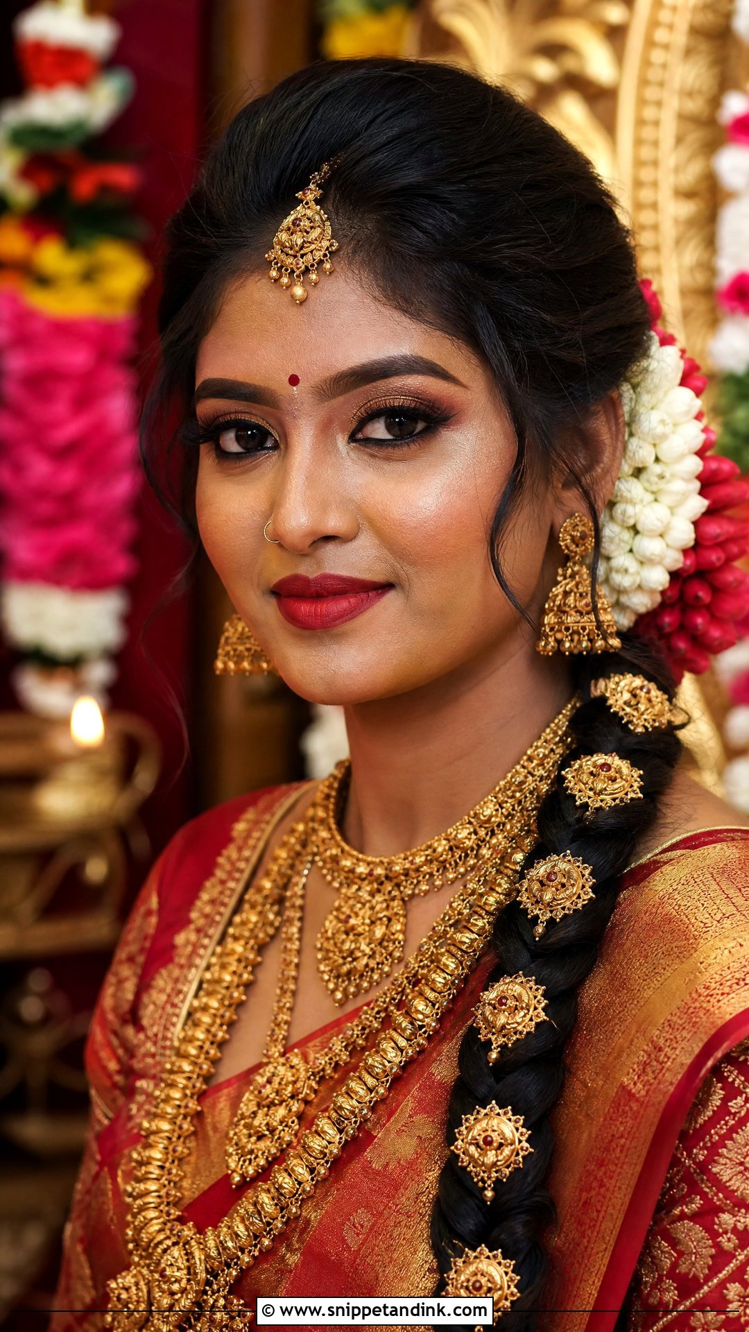 South Indian Bridal Makeup - Snippet and Ink - 20 South Asian Bridal Makeup Ideas