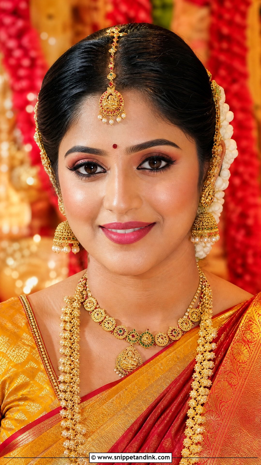 South Indian Bridal Makeup For Muhurtham - Snippet and Ink - 25 South Indian Bridal Makeup Ideas