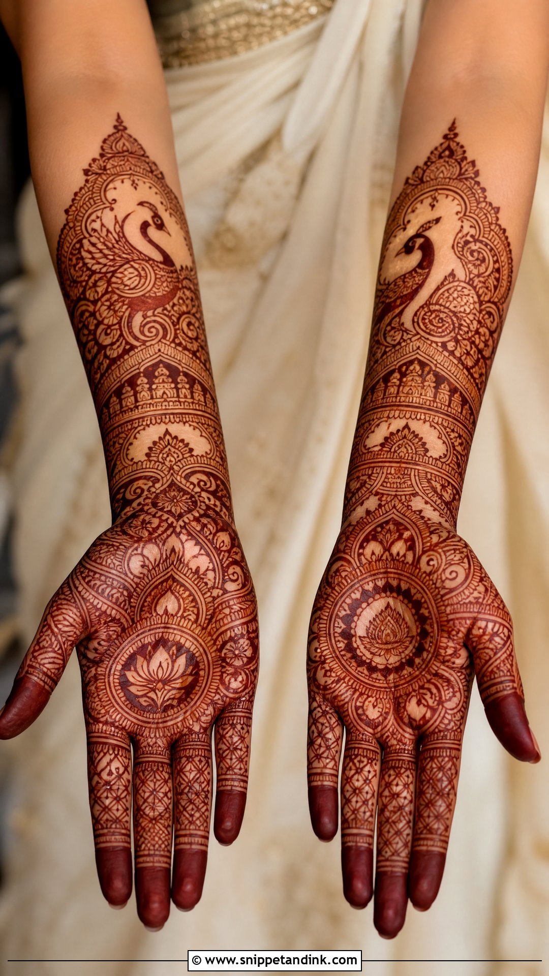 South Indian Bridal Mehndi Design - Snippet and Ink - 30 Indian Bridal Mehndi Designs
