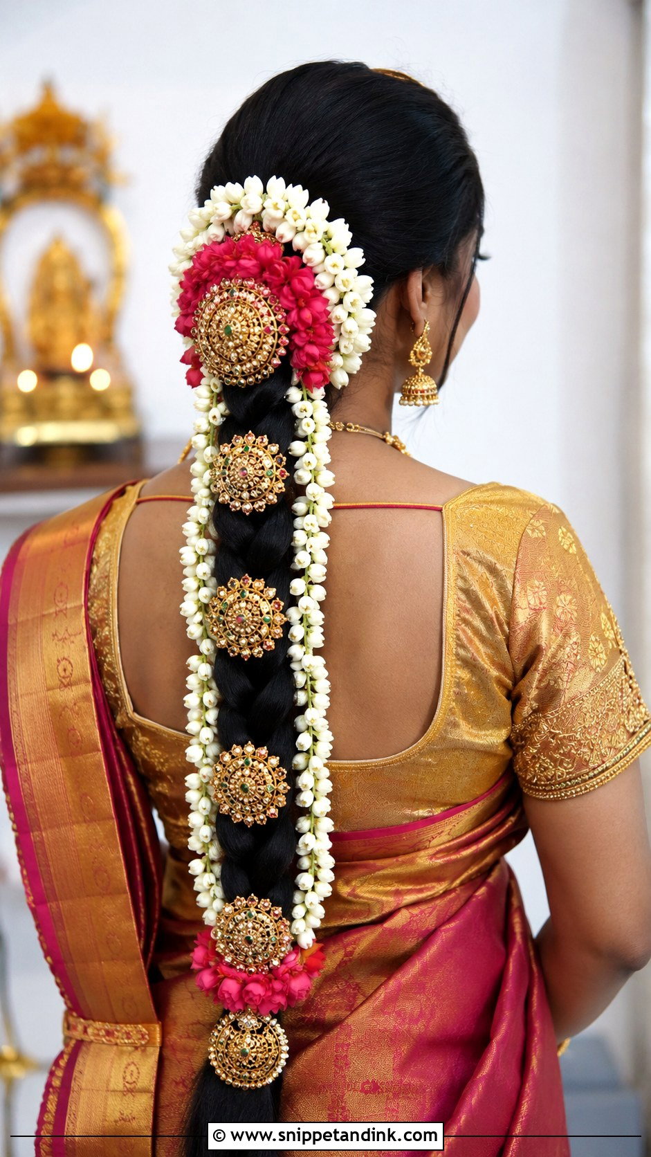 South Indian Bridal Ponytail - Snippet and Ink - 15 Indian Bridal Ponytail Hairstyles