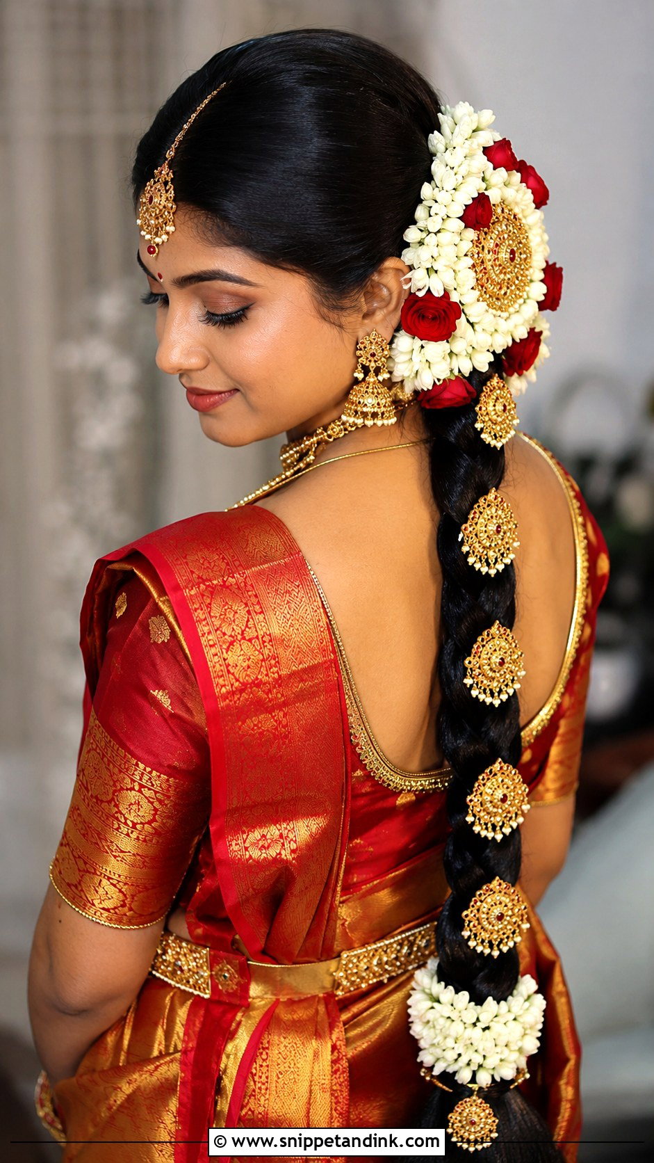 South Indian Bridal Poola Jada - Snippet and Ink - 15 South Bridal Hairstyle Ideas