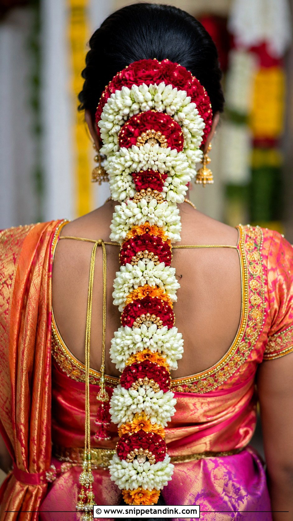 South Indian Bridal Poola Jada - Snippet and Ink - 15 South Indian Bridal Hairstyle Ideas