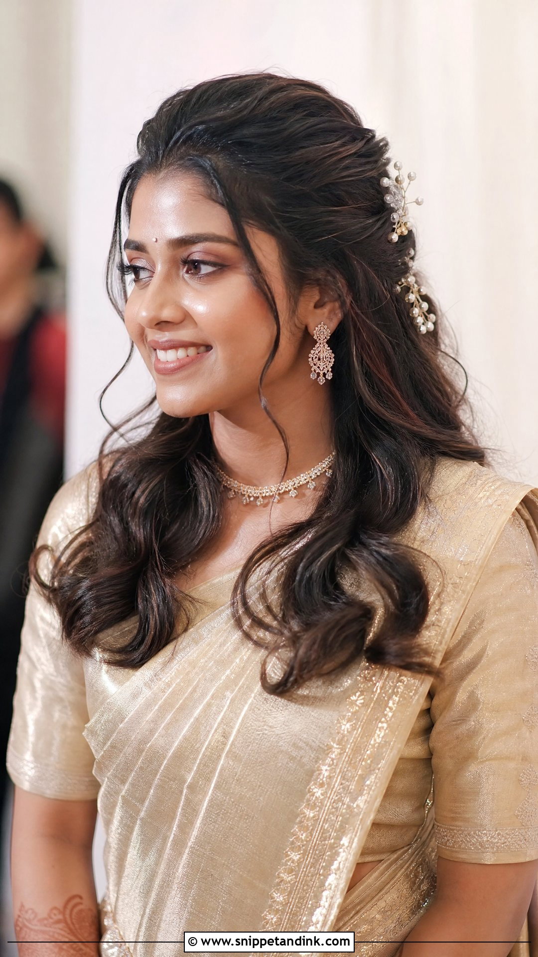 South Indian Bridal Reception Hairstyle - Snippet and Ink - 20 South Bride Hairstyle Ideas
