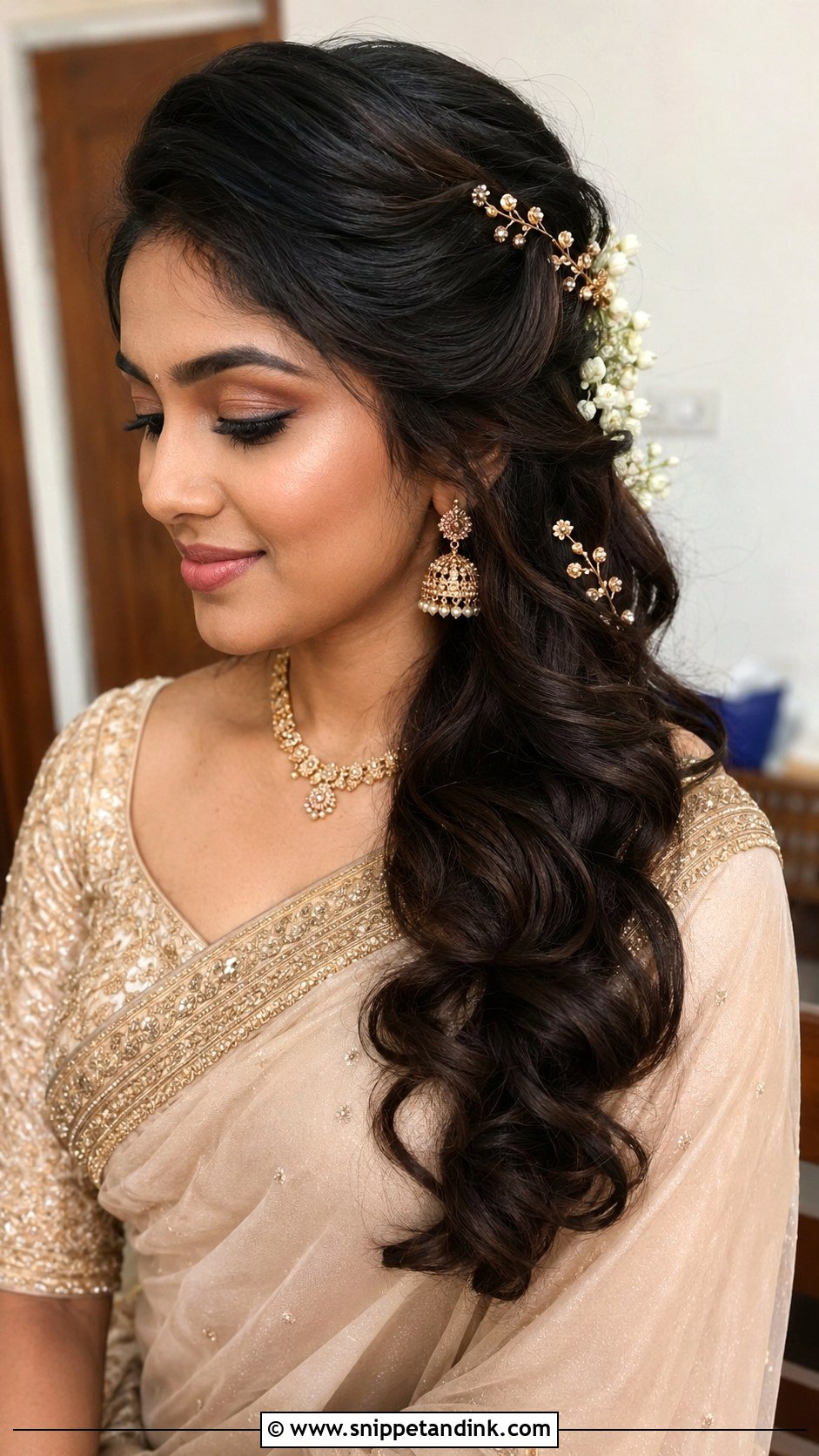 South Indian Bridal Reception Hairstyle - Snippet and Ink - 15 South Indian Bridal Hairstyle Ideas