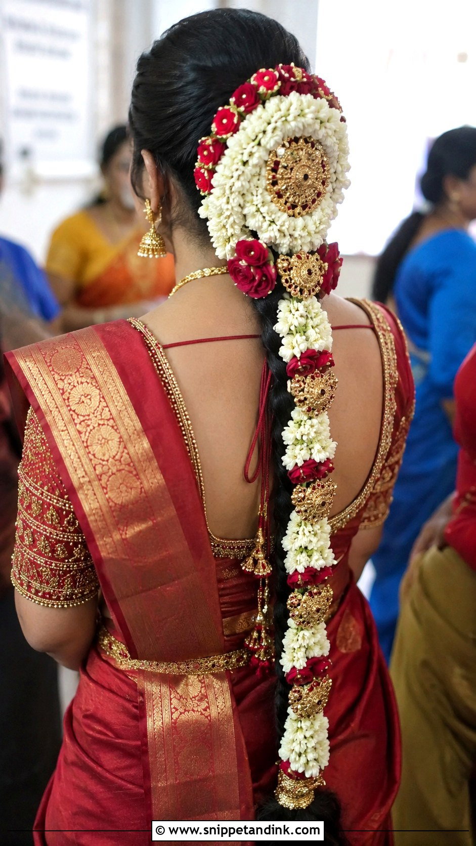 South Indian Bridesmaid Poola Jada - Snippet and Ink - 20 South Indian Bridesmaid Hairstyle Ideas